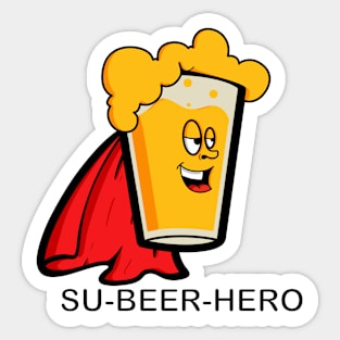 Su-Beer-Hero Sticker